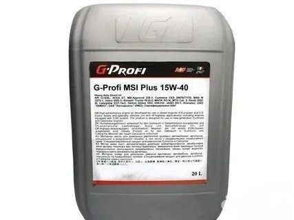 Масло Gazpromneft G-Profi MSI Plus 15W-40 (rus) 20 л. G253130328