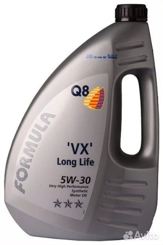 Масло моторное Q8 Formula VX Long Life 5W30 (4л) 101108401654