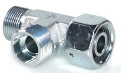 Тройник проходной со стяжной гайкой